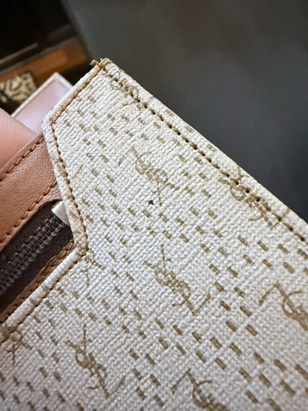 Vintage Yves Saint Laurent Monogram Wallet - Picture 16 of 16